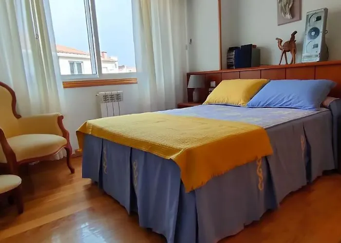 Piso En Primera Linea De La Playa De Silgar 아파트